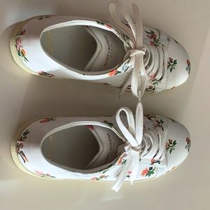 Saint Laurent Paris flowered sneakers